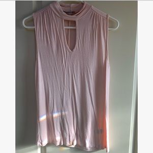 Jennifer Lopez Choker Neck Top Light Pink